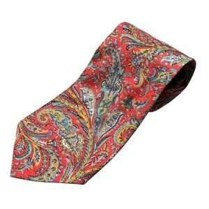 Liberty Tana Lawn 100% Cotton Paisley Tie Made in England 3.5"